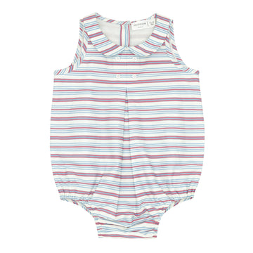 baby vintage stripe bubble romper