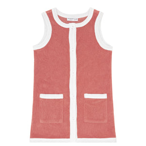 girls east end red french terry dress