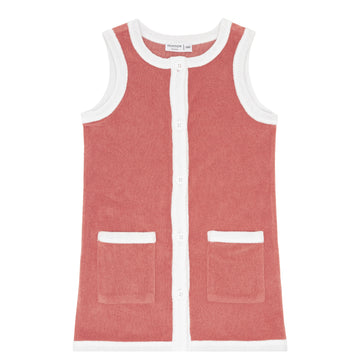 girls east end red french terry dress