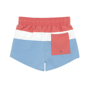 boys east end red colorblock boardie