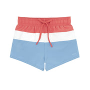 boys east end red colorblock boardie