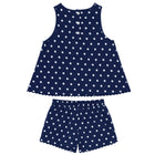 girls atlantic dot scalloped short set