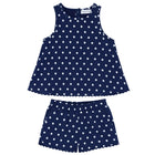 girls atlantic dot scalloped short set