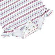 girls vintage stripe rashguard one piece