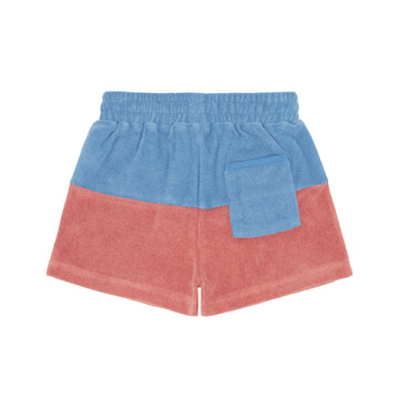 boys surfside blue and east end red colorblock french terry short