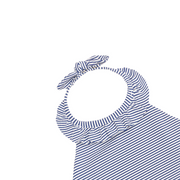 girls harbor stripe ruffle halter one piece