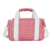 poppy gingham coated cooler bag