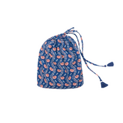 women's navy primrose pareo