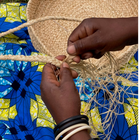 indego africa braided raffia day bag