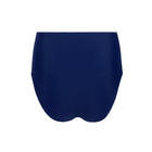 women's navy high waist bikini bottom