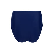 women's navy high waist bikini bottom
