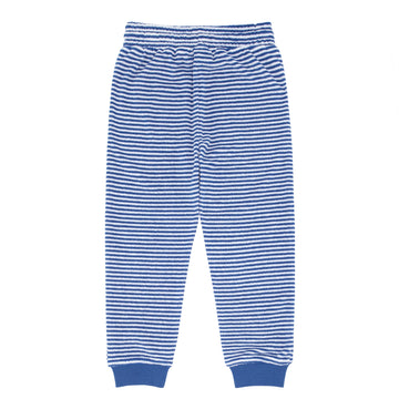 unisex cove blue stripe french terry sweatpants