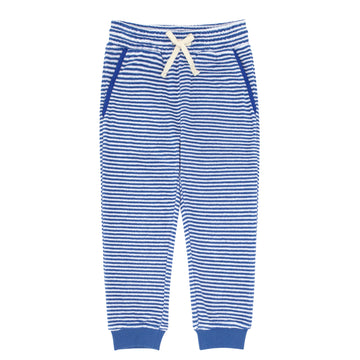 unisex cove blue stripe french terry sweatpants