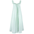 women's hibiscus ditsy ruffle strap gathered v-neckline dress