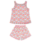 girls island blossom ruffle tank and short set