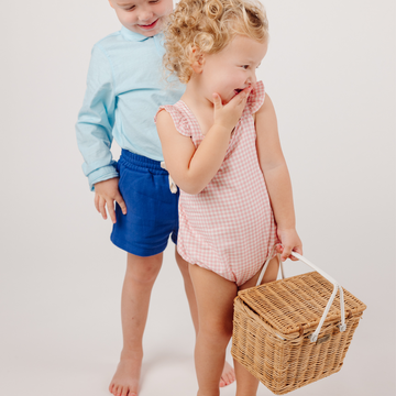 olli ella piki picnic basket, natural