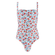 women's scarlet floral low back one piece