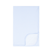 baby powder blue stripe blanket
