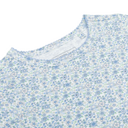 girls slate floral pima pajamas set