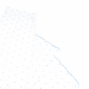 women's blue heart pima pajamas set