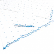 women's blue heart pima pajamas set