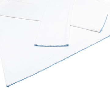 women's white pointelle pajamas set