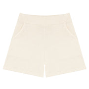 women's cream knit short