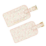 baublebar x minnow antique floral luggage tag