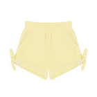 girls banana french terry tie knot shorts