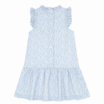 girls slate floral drop waist dress | minnow swim girls slate floral drop waist dress | minnow swim