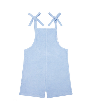 girls briland blue french terry romper