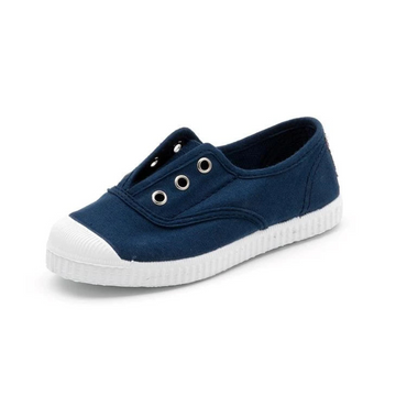 cienta navy blue slip on shoes