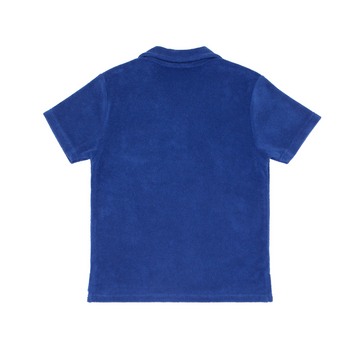 boys cove blue short sleeve french terry polo