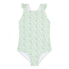 girls sea marsh floral crossover one piece