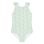 girls sea marsh floral crossover one piece