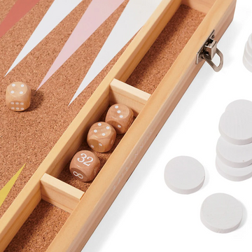 sunnylife majorelle wooden backgammon