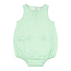 baby palm gingham bubble romper