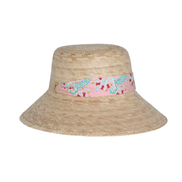 sarah bray bermuda girls palmetto sun hat with bluebells ribbon