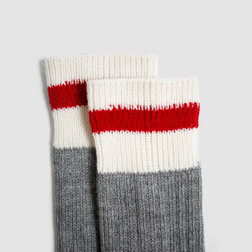 muttonhead red stripe kids mountain socks