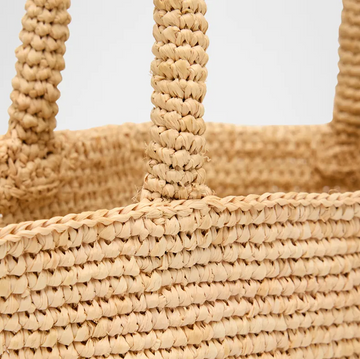 manebi medium natural raffia panier