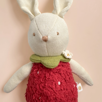 the blueberry hill plush strawberry bunny