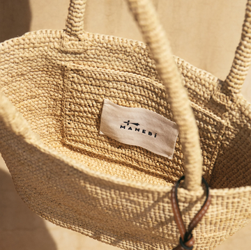 manebi medium natural raffia panier
