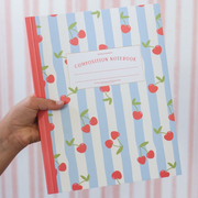 pippi post cherry striped composition notebook
