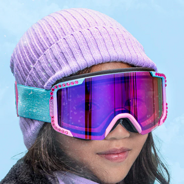 bling2o frost turquoise rhinestone kids winter ski goggles