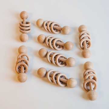 wooden ring rattle