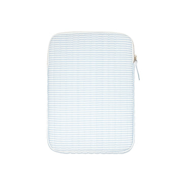 powder blue stripe tablet case