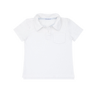 boys white cotton polo