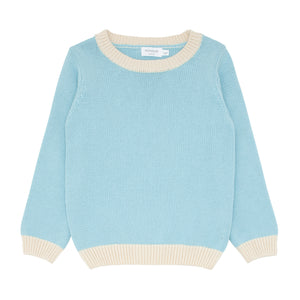 unisex pacific blue knit sweater