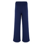 women's navy wide leg knit pant