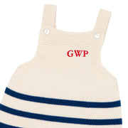 baby breton stripe short overall